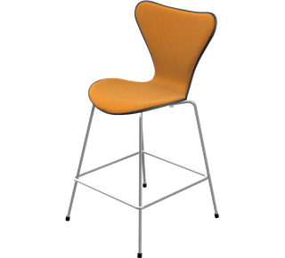 Fritz Hansen Series 7™ Bar/Counter Stool - Front Upholstered